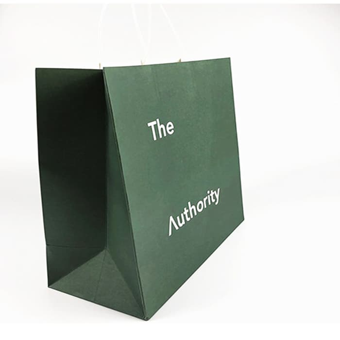 Compostable grocery bag with flat handle