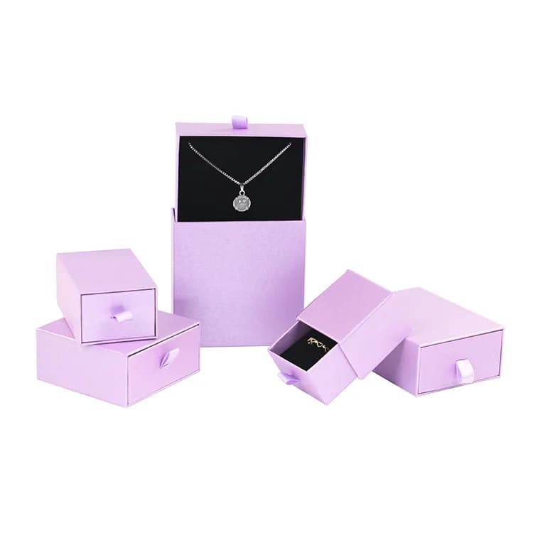 Double-drawer paper box with both drawers open